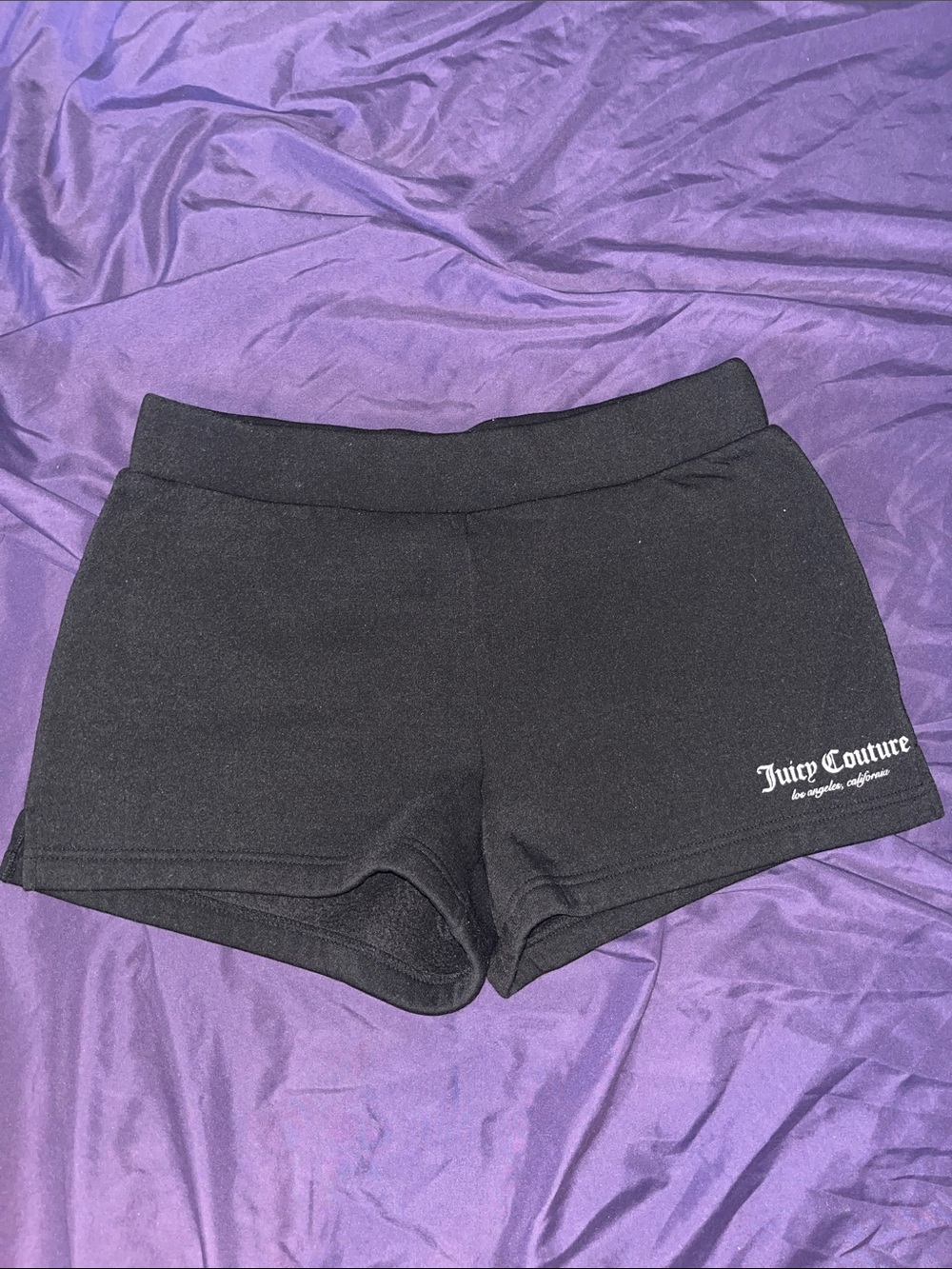 Juicy Couture Black Logo Bike Shorts